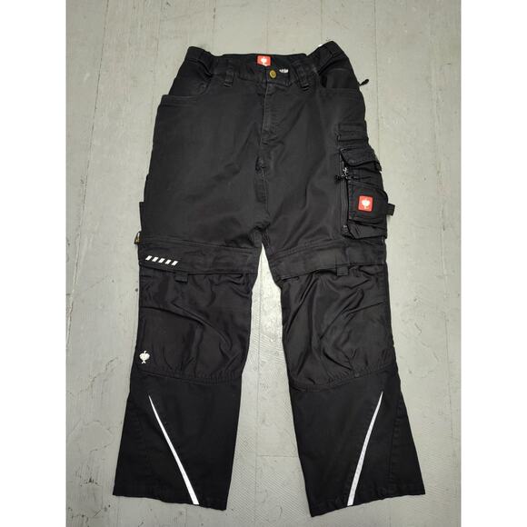 🔥 Engelbert Strauss Y2K Workwear Cargo Pants – Black – Men’s EU 48S / US 33S - Picture 1 of 16